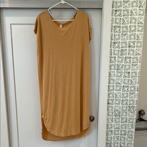 Mahina tan/mustard cover up - size medium
